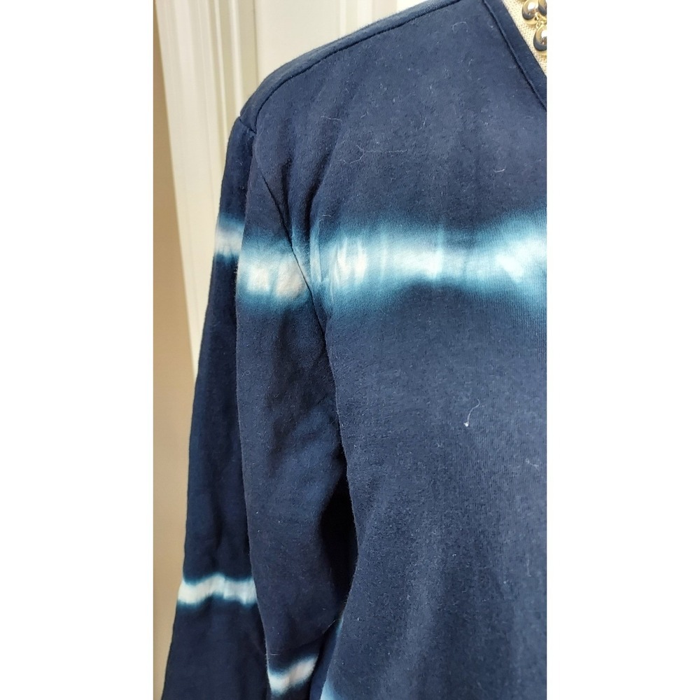 Pure Jill Women's‎ Tie Dye Quilted Button Front Jacket Cotton Blend Size L blue - Picture 3 of 7